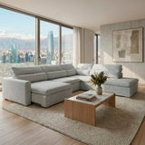 Sofá extensible y reclinable Dublin con Chaise Longue