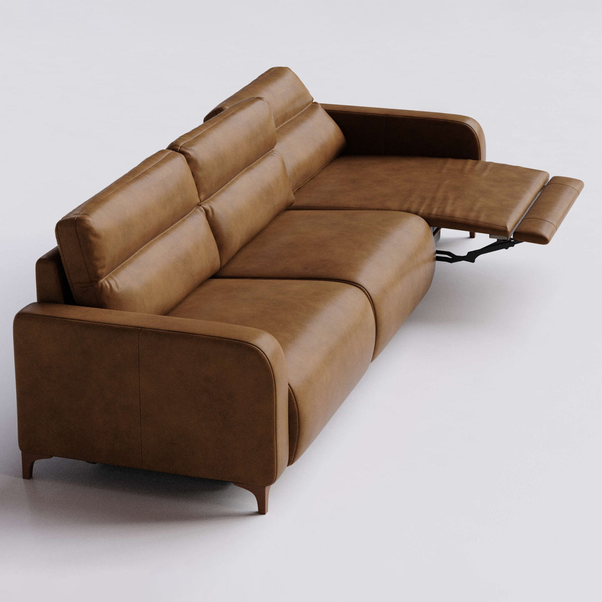 Sofá de Cuero Hush Extensible y Reclinable