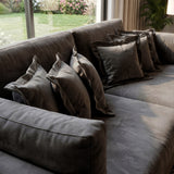 Sofá 2 cuerpos Liberty Tela Gris oscuro - 2.00m a Confección