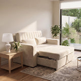 Sofá 2 cuerpos Málaga Tela Beige - 1.30m