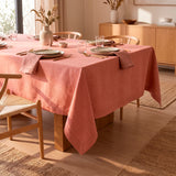 MANTEL BORDE PICOT ROSADO 180 x 350cm
