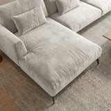 Sofá Seccional 3 Cuerpos Palace con Chaise Longue Izquierdo Tela Beige - 3.06m a Confección