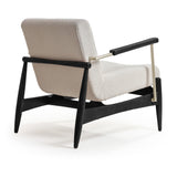 Poltrona Toquio AQ2001 / COR EBANO / METAL CHAMPAGNE STOCK