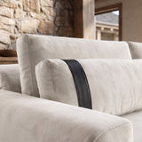 Sofá 3 Cuerpos Rizzonte Tela Beige - 2.76m