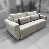 Sofa Rizzonte 1.96MT / Cream 2388 Ecocuero 6001 Outlet S/CAMBIO NI DEVOLUCIÓN Di Qualita