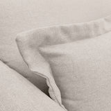 Sofá de 2 cuerpos de tela lino