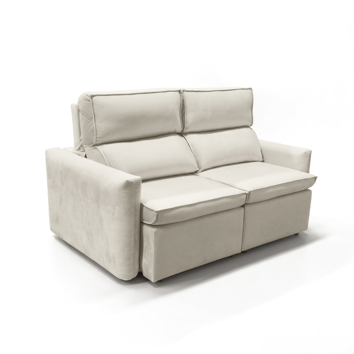 Sofá 2 Cuerpos Santiago Tela Beige - 1.70m Stock