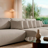 Sofá extensible Solana con pouf