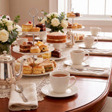 Set 6 Tazas + platillos porcelana Windsor