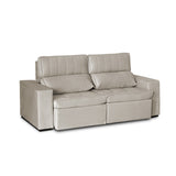 Sofá Extensible y Reclinable Toquio Tejido Arena 2388 Impermeabilizado - 2.04MT Stock