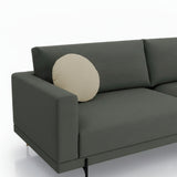 Sofá de terraza con pouf