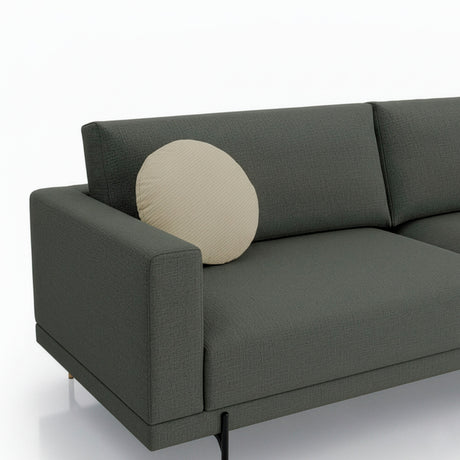 Sofá de terraza con pouf