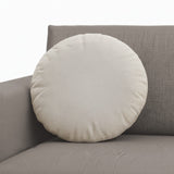 Cojín lumbar circular con tela impermeable para terraza