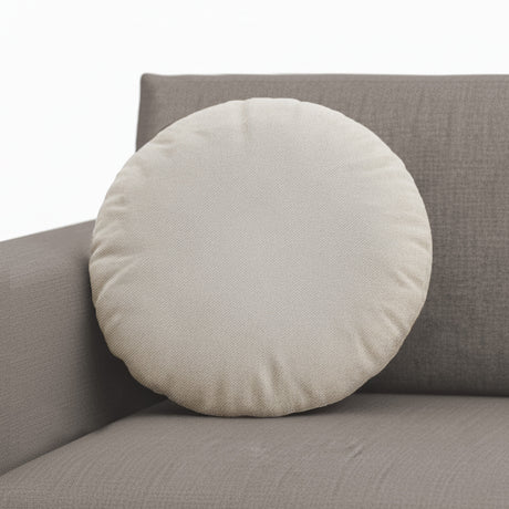 Cojín lumbar circular con tela impermeable para terraza