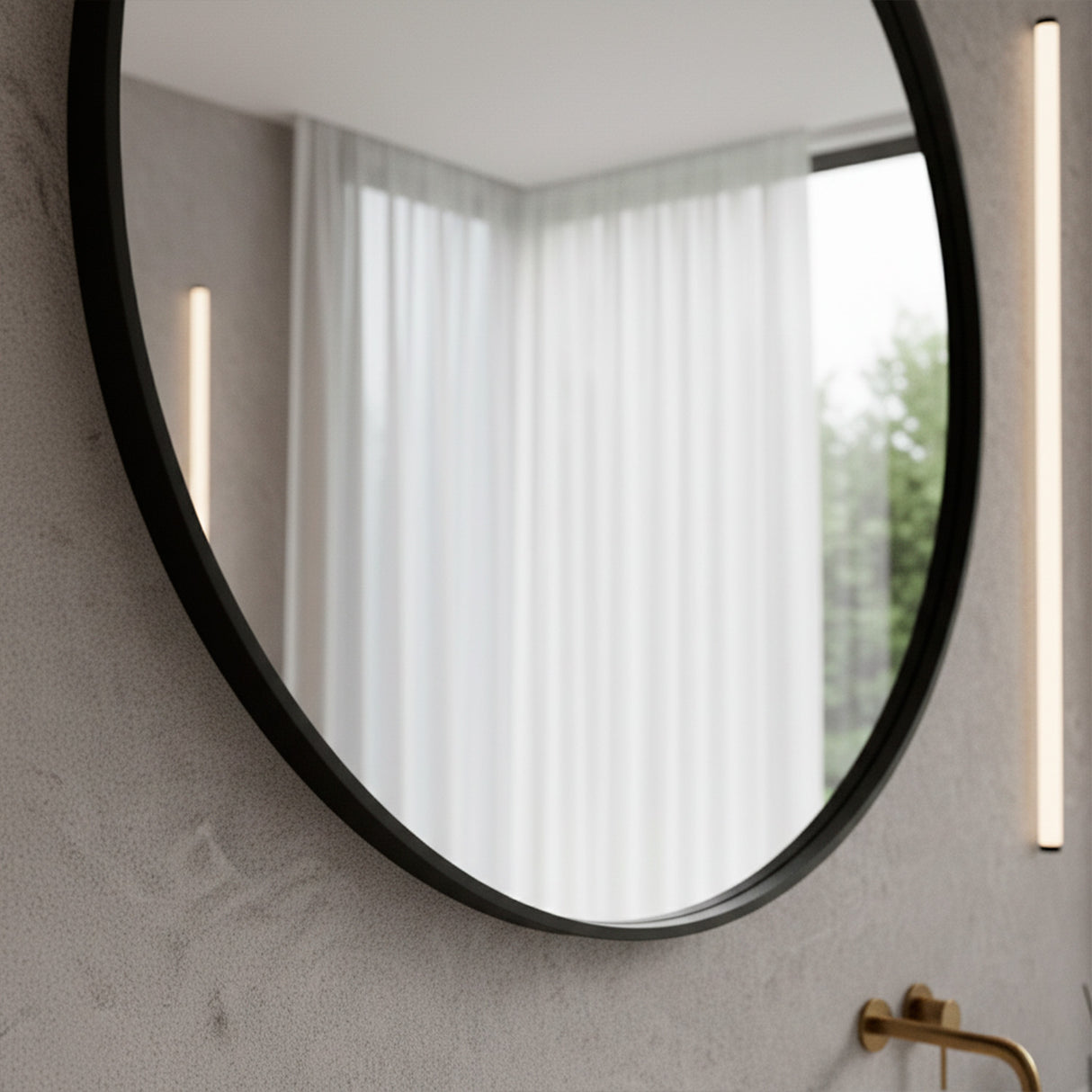 Espejo Borde Negro