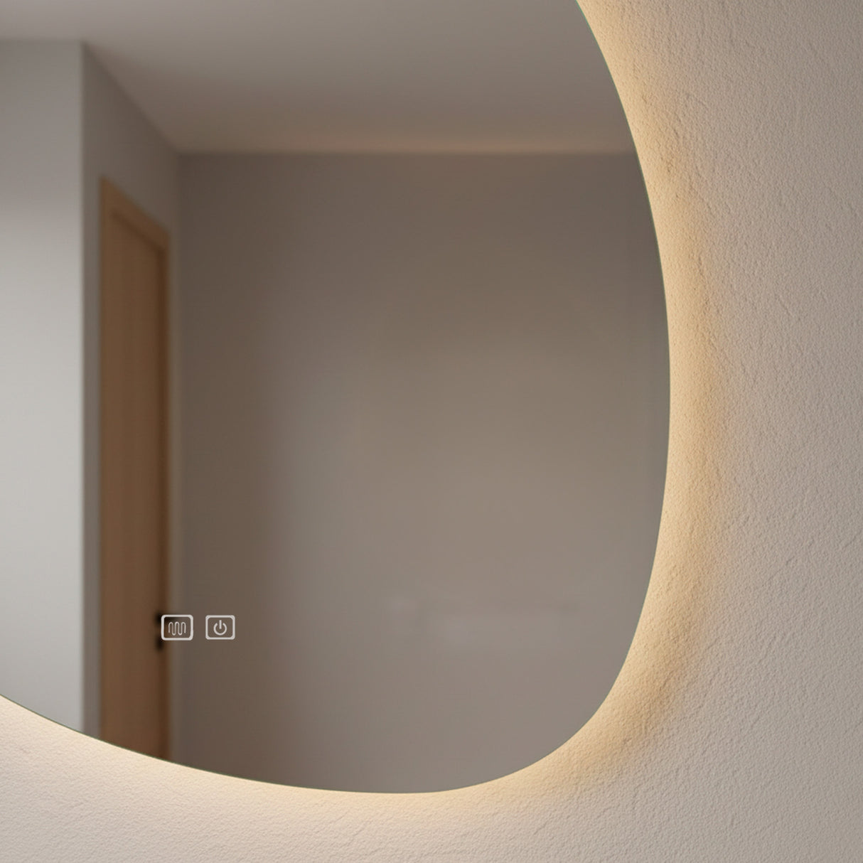 Espejo Led Triangulo Redondo