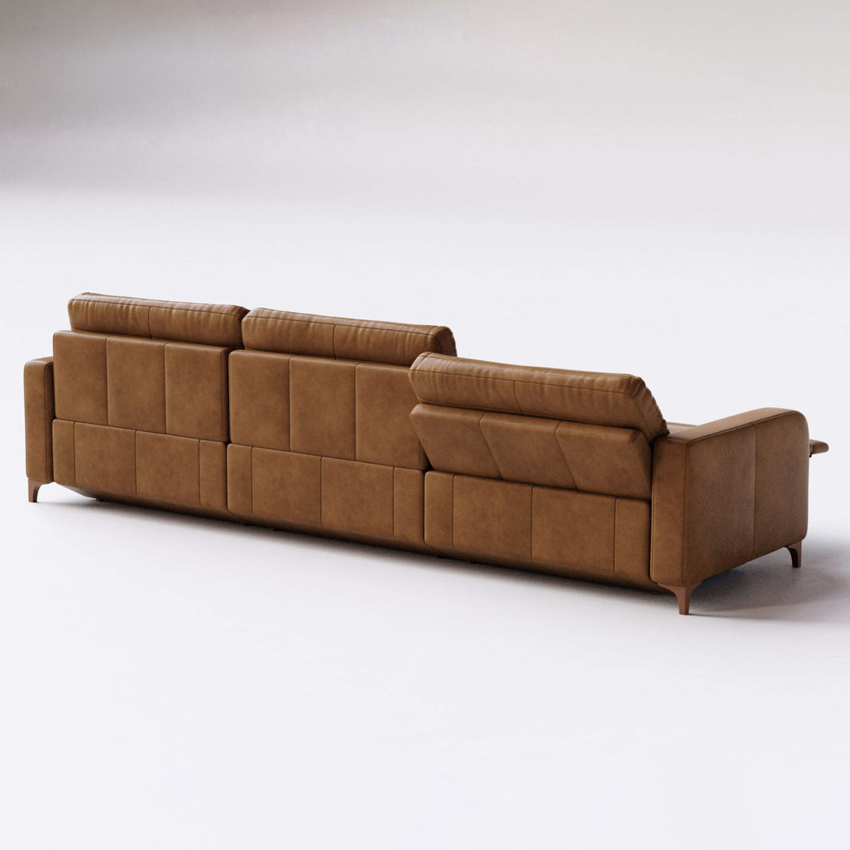 Sofá de Cuero Hush Extensible y Reclinable