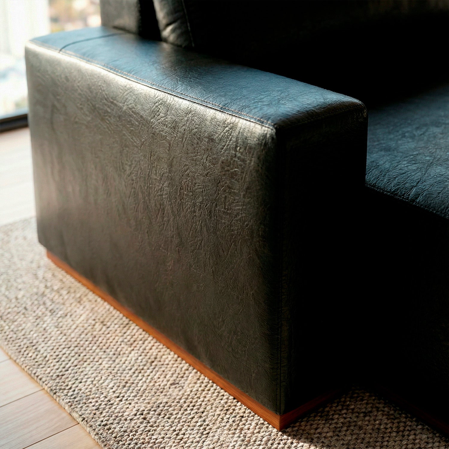 Sofá Extensible Imperial de Eco Cuero con Carga touch y Luminaria