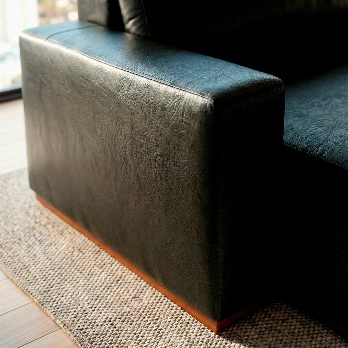 Sofá Extensible Imperial de Eco Cuero con Carga touch y Luminaria