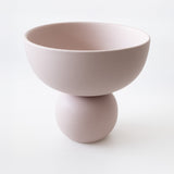 Jarrón semicírculo color rosa / jarrón rosa pastel / jarrón rosa / jarrón decorativo color rosa / jarrón decorativo  semicircular color rosa 