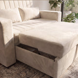 Sofá 2 cuerpos Málaga Tela Beige - 1.30m