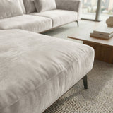Sofá Seccional 3 Cuerpos Palace con Chaise Longue Izquierdo Tela Beige - 3.06m a Confección