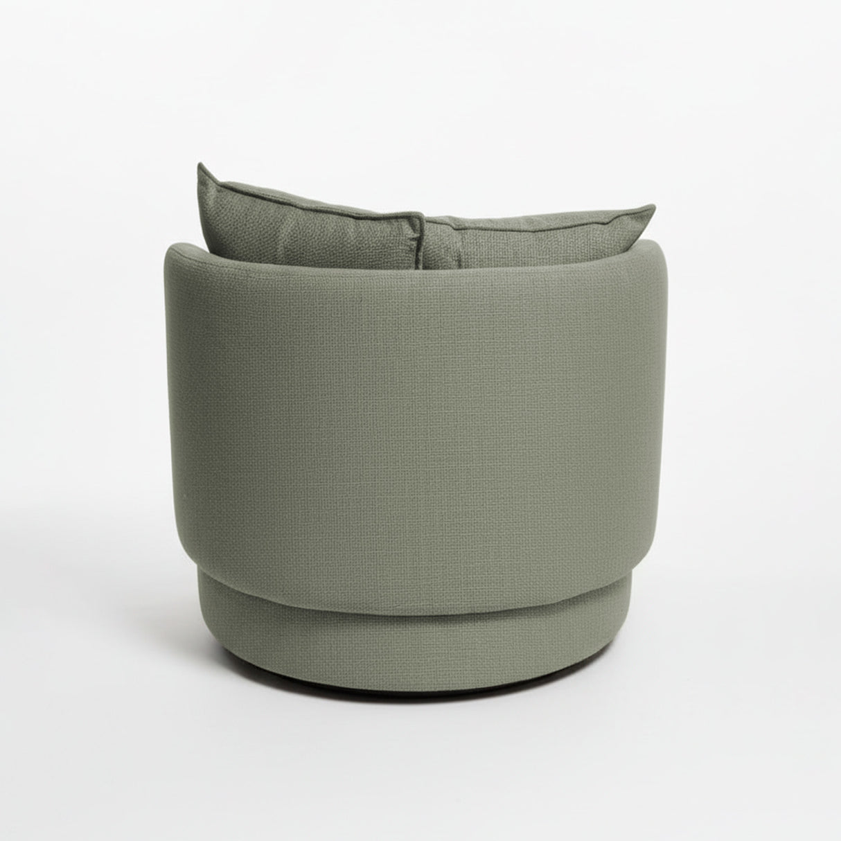 Poltrona giratoria color verde musgo