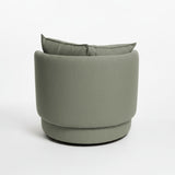 Poltrona giratoria color verde musgo