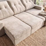 Sofá 3 cuerpos Royalle Tela Beige - 2.90m a Confección
