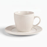 Set 6 Tazas + platillos porcelana Abbey