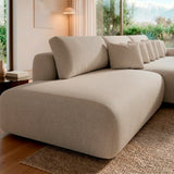 Sofá extensible Solana con pouf