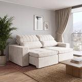 Sofá 2 cuerpos Toquio Tela Beige - 2.04m