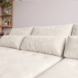 Sofá 2 cuerpos Zurich Tela Beige - 2.98m