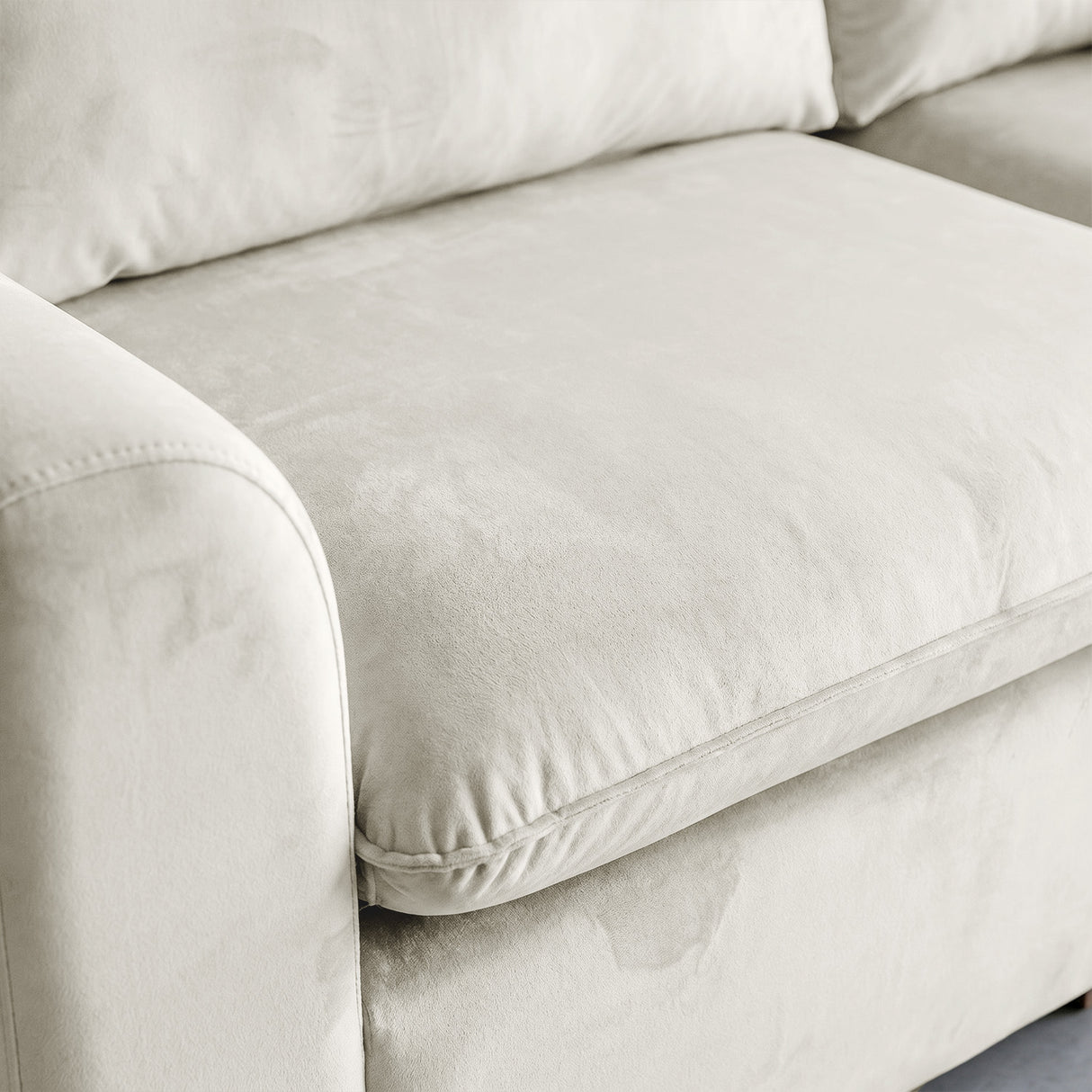 Sofá de 2 cuerpos Atualittá Tela Beige - 1.94M