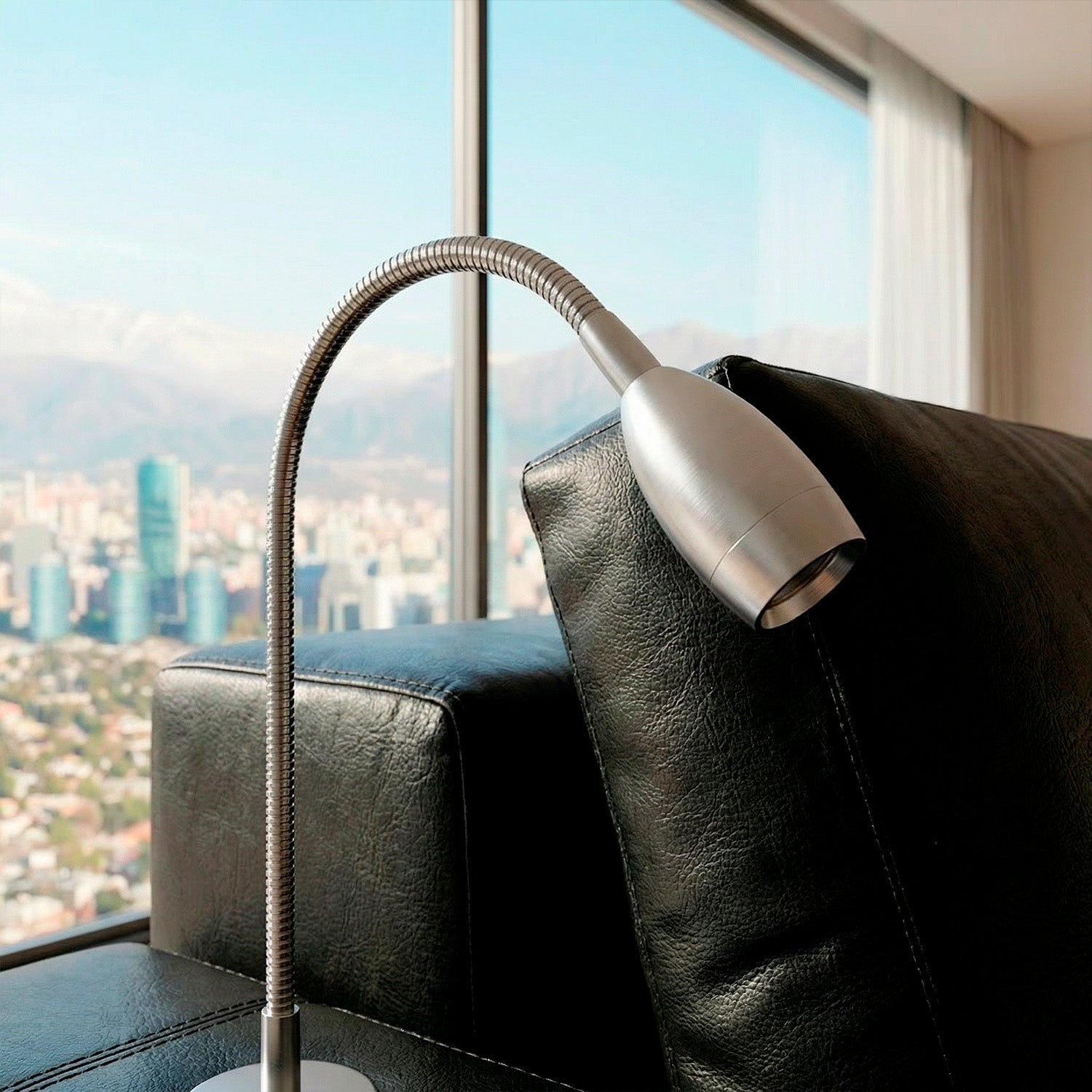 Sofá Extensible Imperial de Eco Cuero con Carga touch y Luminaria