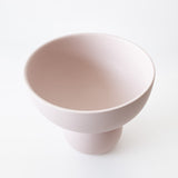 Jarrón semicírculo color rosa / jarrón rosa pastel / jarrón rosa / jarrón decorativo color rosa / jarrón decorativo  semicircular color rosa 