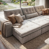 Sofá 2 cuerpos Miami Tela Beige - 2.24m