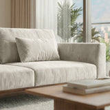 Sofá Seccional 3 Cuerpos Palace con Chaise Longue Izquierdo Tela Beige - 3.06m a Confección