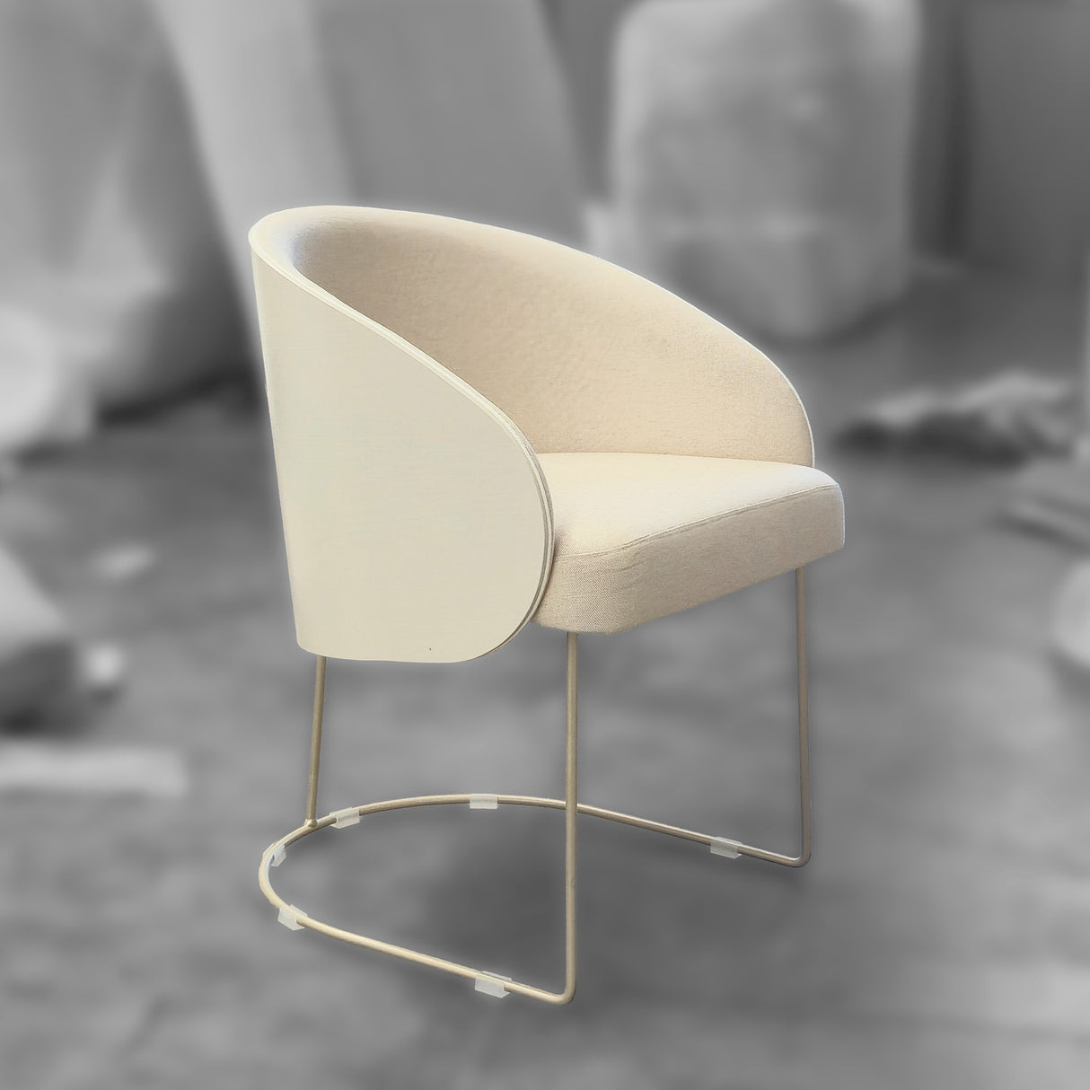 Poltrona Elisa DO. OF. LC.Linho Mescla 527 Stock