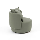 Poltrona giratoria color verde musgo