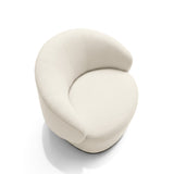 poltrona giratoria color beige claro