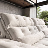 Sofá 3 Cuerpos Prediletto Tela Beige - 3.60m