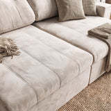 Sofá 2 cuerpos Royalle Tela Beige - 2.70m a Confección