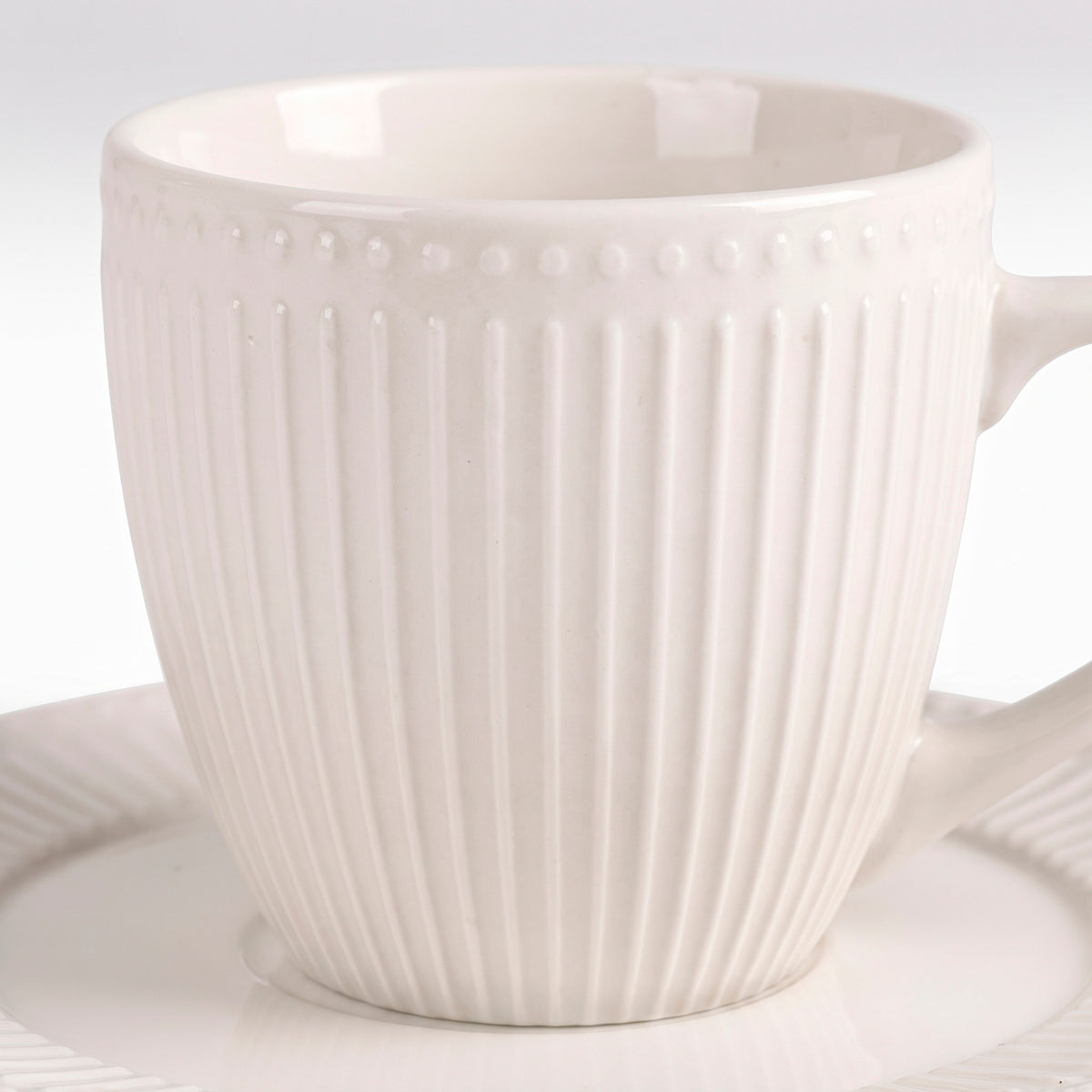 Set 6 Tazas + platillos porcelana Abbey