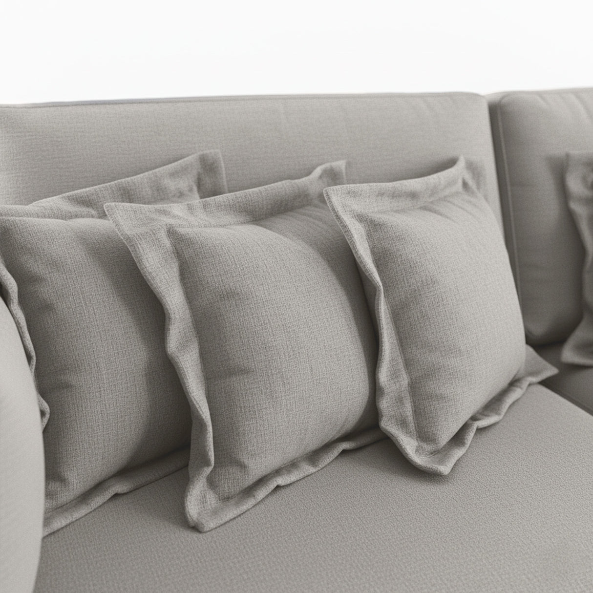 Sofá de 2 cuerpos de tela lino