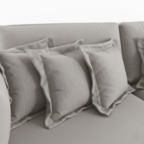 Sofá de 2 cuerpos de tela lino