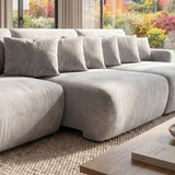 Sofá extensible Solana con pouf