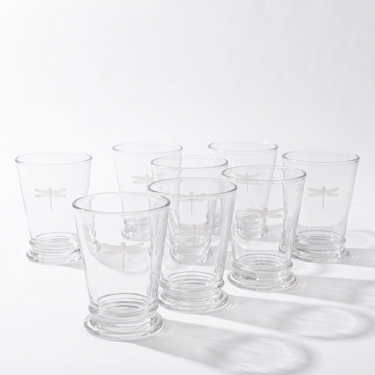 SET 6 VASOS LIBÉLULA 255 ML HAPPYWARE