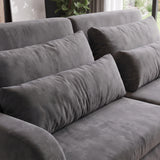 Sofá 2 cuerpos Zurich Tela Gris oscuro - 2.28m a Confección
