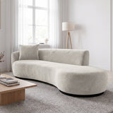 Sofá 2 Cuerpos Acqua Respaldo izquierdo Tela Beige - 2.36m a Confección